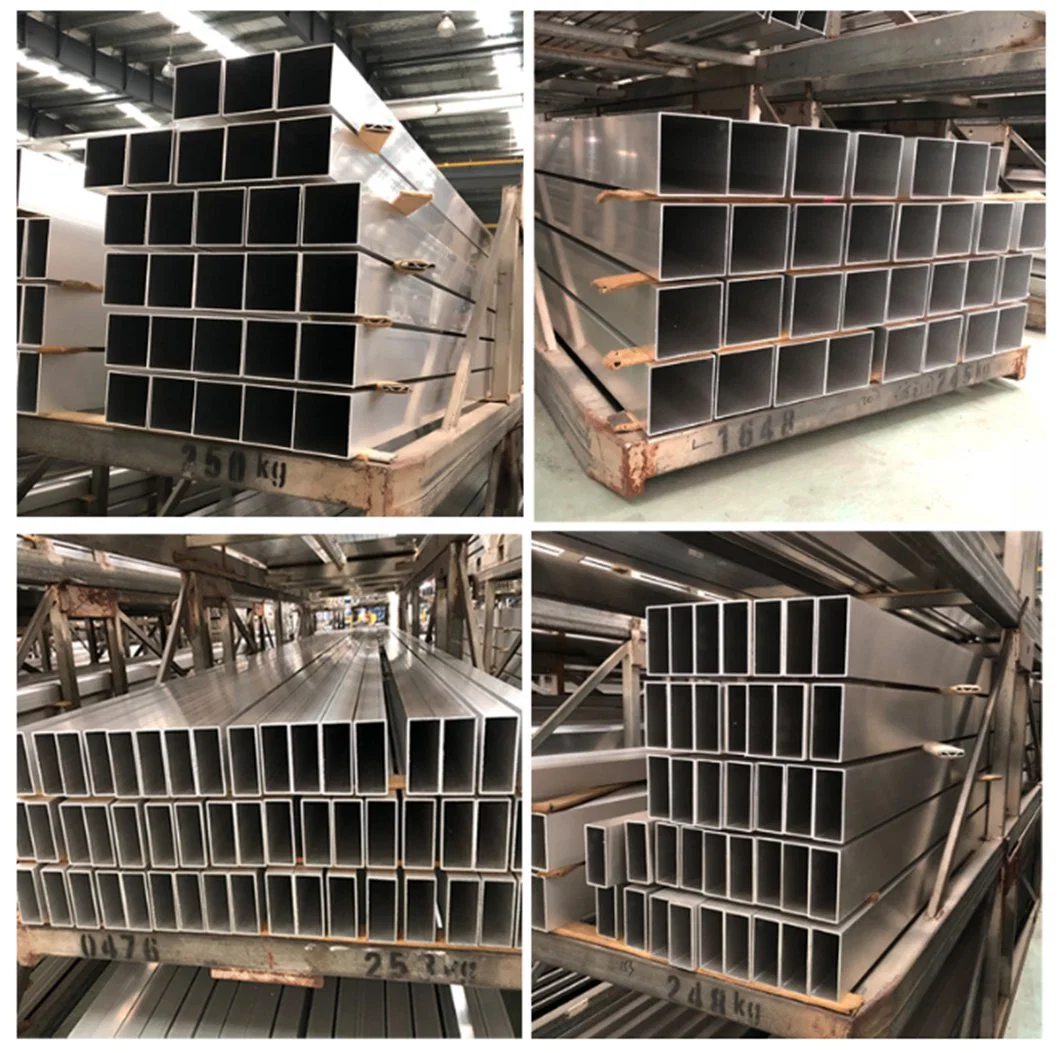 High Strength Professional Decoration Pipes Manufacturer Alloy Aluminum Pipe Hot Rolled 6082 T651 6061 6063 T5 T6 Al Rectangular Aluminium Square Tube